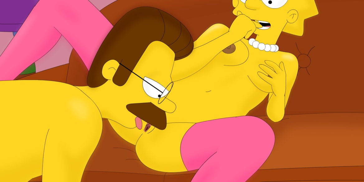 Lisa Simpson Gets Licked by Ned Flanders