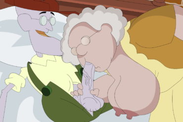 Muriel and Eustace Bagge in a BJ Video