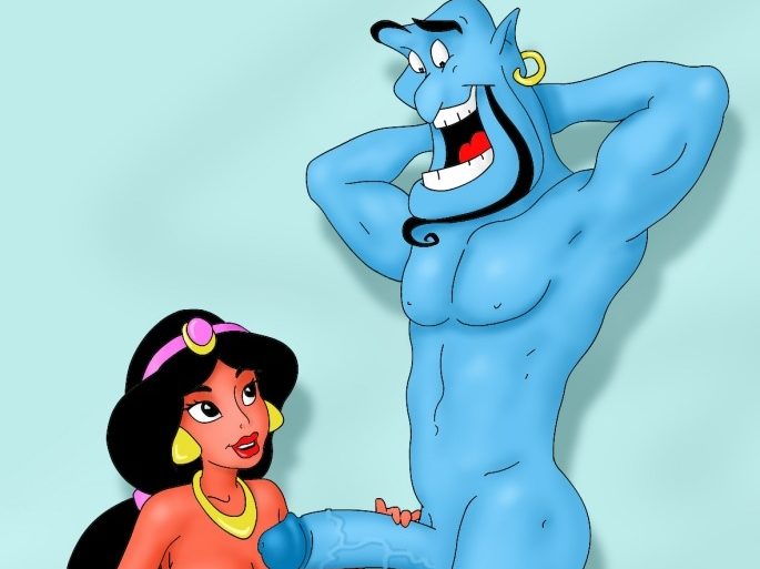 Genie Fucks Jasmine's Face to Grant a Wish